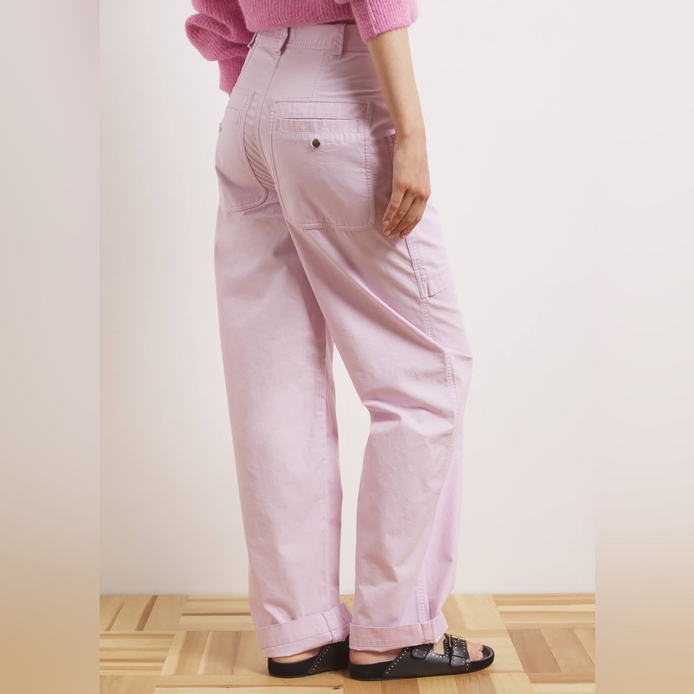 Isabel Marant Étoile Ruby Patch Pocket Straight Leg Pants - Picture 3 of 16